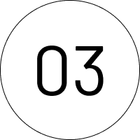 Black square with white graphic of person.